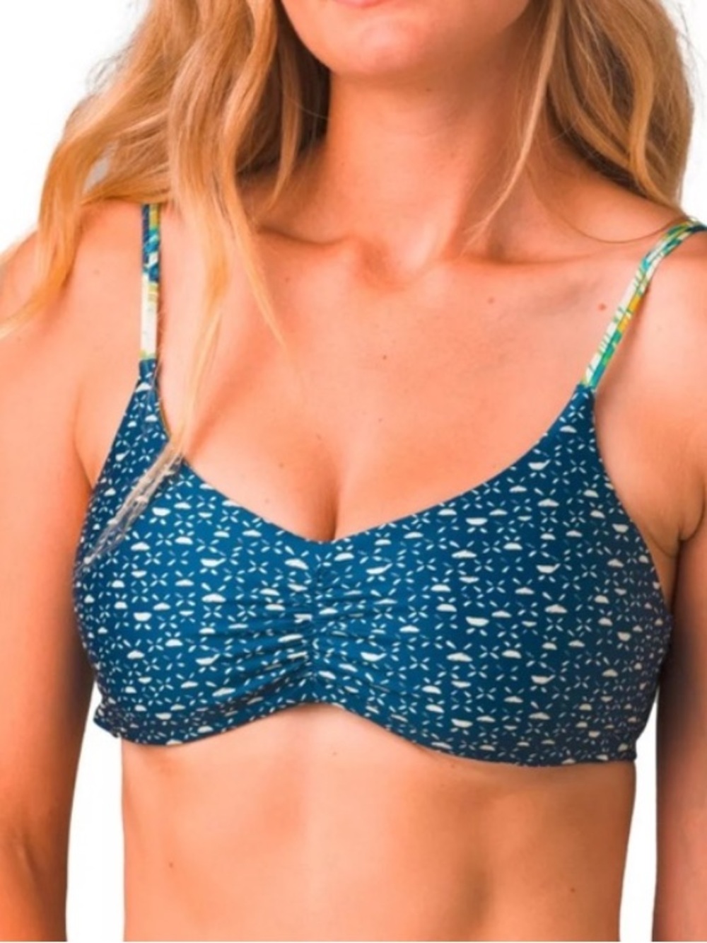 Prana Tropic Panama Reversible bikini top SzM NWT